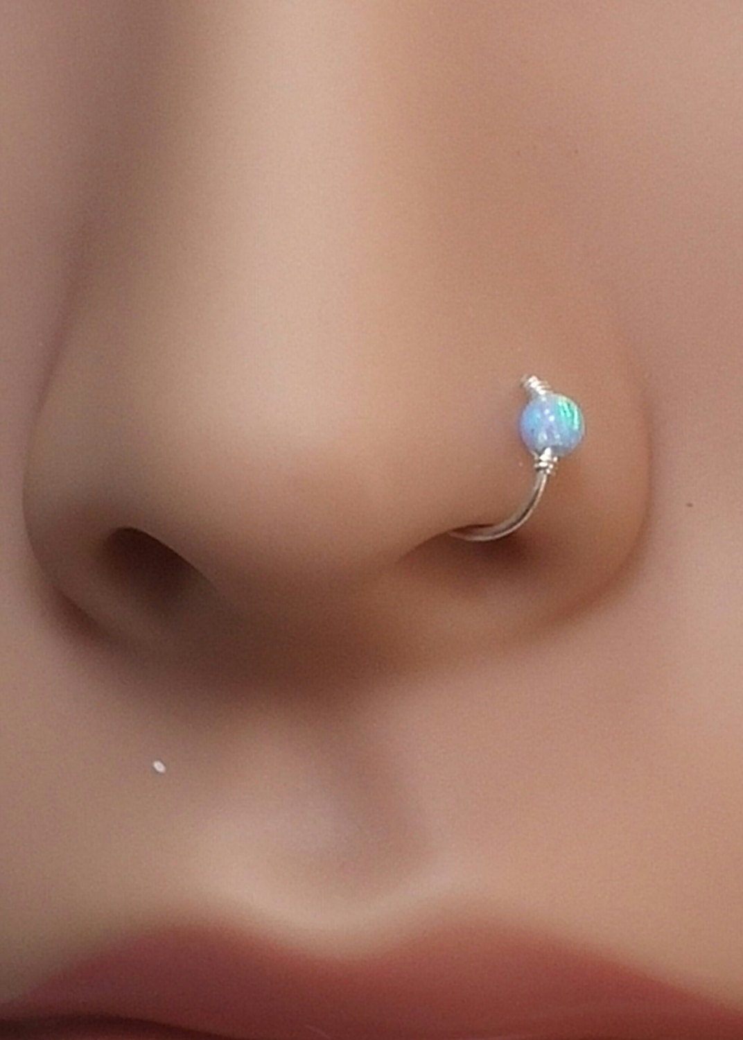 Fake Nasenring, Nasenpiercing, Opal Faux Nasenmanschette, Nicht Durchbohrter Nasenring Fake Nasenring, Nasenpiercing, Opal Faux Nasenmanschette, Nicht Durchbohrter Nasenring von NOAJEWELRY1