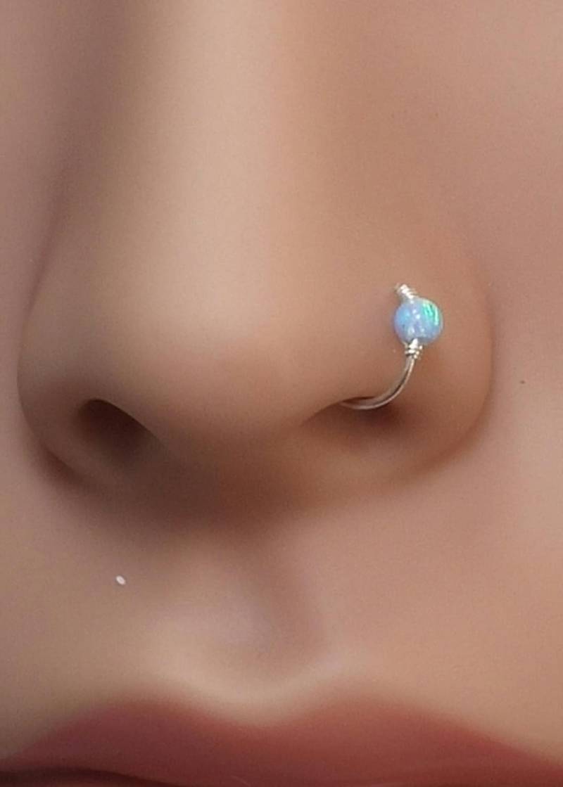 Fake Nasenring, Nasenpiercing, Opal Faux Nasenmanschette, Nicht Durchbohrter Nasenring Fake Nasenring, Nasenpiercing, Opal Faux Nasenmanschette, Nicht Durchbohrter Nasenring von NOAJEWELRY1