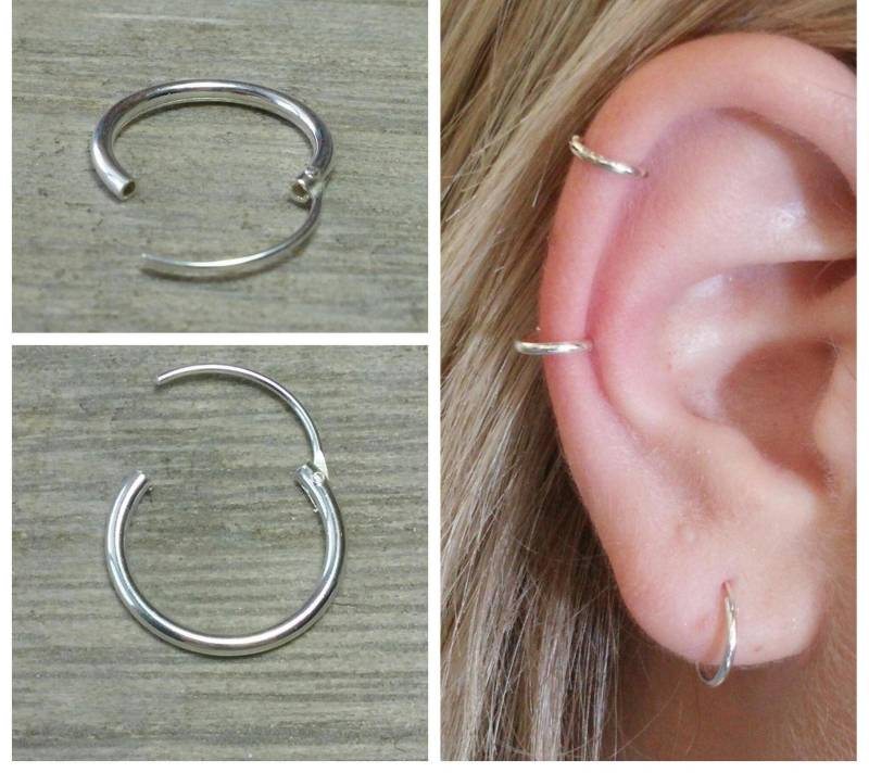 Knorpel Ohrring, Piercing, Gold Hoop, Helix Helix, Tragus Ohrringe, Schmuck von NOAJEWELRY1