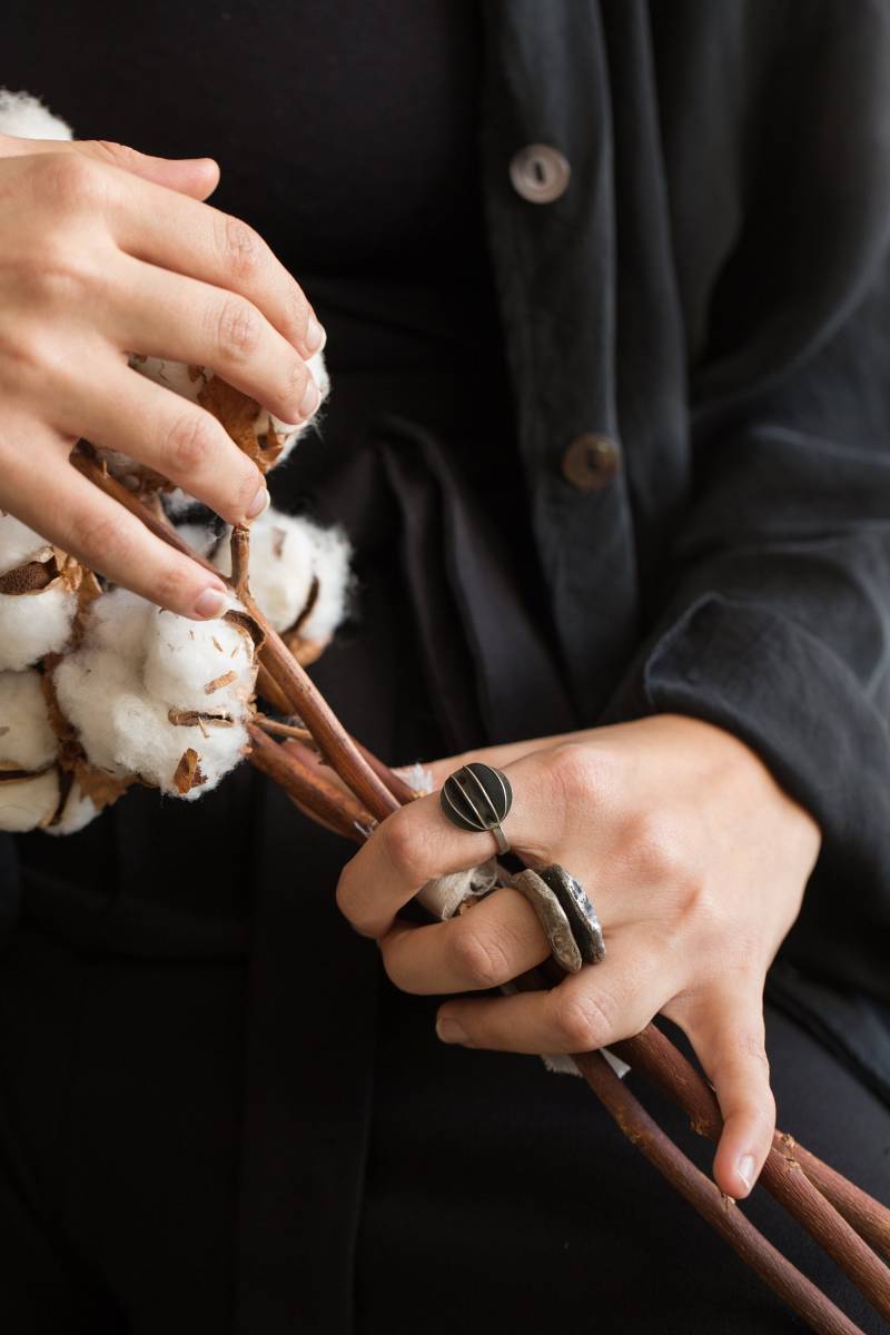 Gold Statement Ring Amorphe Form. 18K Plating von NOAunisexJewelry