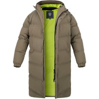 NOBIS Herren Daunenmantel grün unifarben von NOBIS