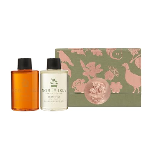 Noble Isle Geschenkset | Premium Woodland Walk Duschgel-Geschenkset für Damen & Herren | Limitierte Edition Körperpflege-Geschenkset-Kollektion | Britain in a Bottle | – 2 x 75 ml von Noble Isle