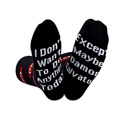 Vampir-inspirierte Geschenk TV-Show-Socken für Vampir-Liebhaber, Damon Salvatore Eu, M von NOBRANDS