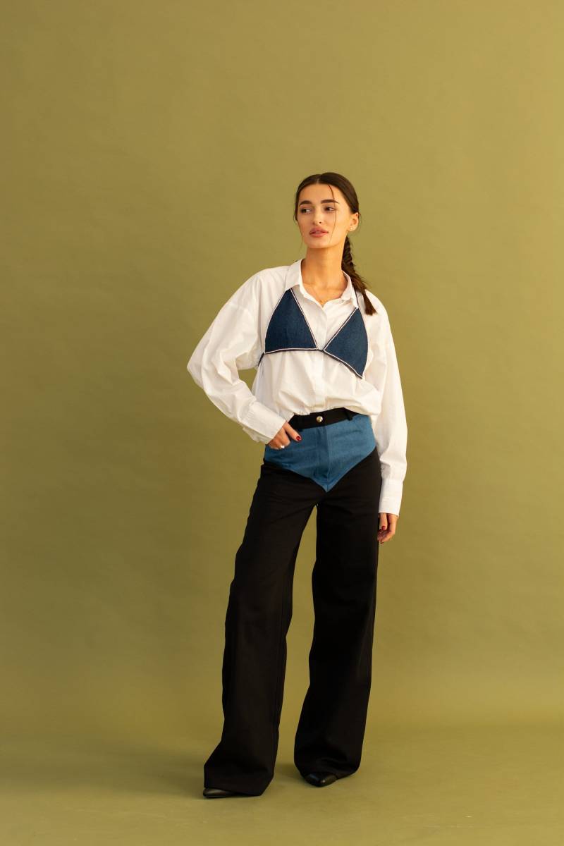 Denim Wide Jeans von NODOUA