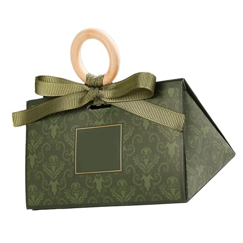 5 x Hochzeits-Süßigkeiten-Boxen, modisch, elegant, exquisite Boxen mit Griff, Hochzeitsboxen, Papier, Hochzeit, Süßigkeiten, Party, Festival von NOENNULL