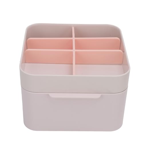 Make-up-Aufbewahrungsbox, Make-up-Schreibtisch-Schublade, Beauty-Organizer, Kosmetik-Aufbewahrungsbox, Organizer mit Schubladen, Deckel, Desktop-Make-up-Lippen von NOENNULL