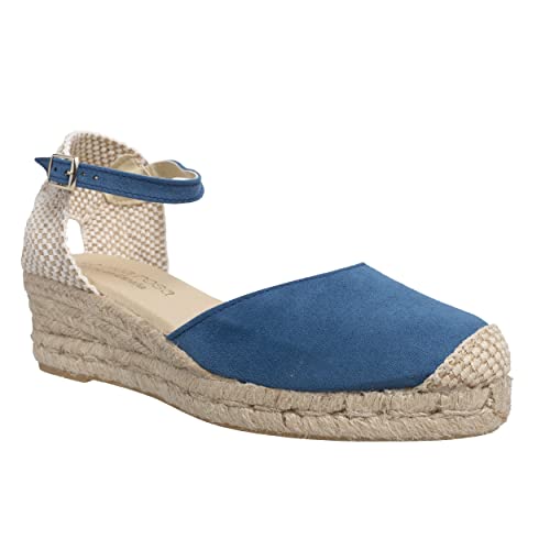 ES IST NICHT DAS Gleiche Damenschuhe Espadrilles Keilabsatz, Ozean, 36 EU von NOESLOMISMO BY DILEMA