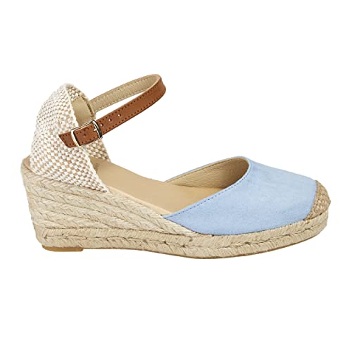 NO ES LO MISMO | Damen Jute Keil Espadrilles | Sandalen | Neue Frühjahr/Sommer 2021 Kollektion | Bequeme Damen Plateauschuhe | Design und Herstellung in Spanien von NOESLOMISMO BY DILEMA