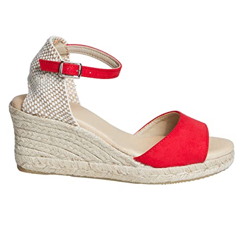 NO ES LO MISMO | Damen Jute Keil Espadrilles | Sandalen | Neue Frühjahr/Sommer 2021 Kollektion | Bequeme Damen Plateauschuhe | Design und Herstellung in Spanien von NOESLOMISMO BY DILEMA