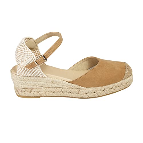 NO ES LO MISMO | Damen Jute Keil Espadrilles | Sandalen | Neue Frühjahr/Sommer 2021 Kollektion | Bequeme Damen Plateauschuhe | Design und Herstellung in Spanien von NOESLOMISMO BY DILEMA