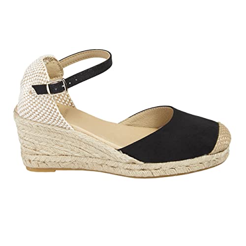 NO ES LO MISMO | Damen Jute Keil Espadrilles | Sandalen | Neue Frühjahr/Sommer 2021 Kollektion | Bequeme Damen Plateauschuhe | Design und Herstellung in Spanien von NOESLOMISMO BY DILEMA