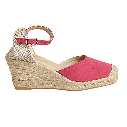 NOESLOMISMO BY DILEMA IST NICHT DAS Gleiche Schuhe Frau Frühling/Sommer 2021 Espadrilles Keil, Fuchsia, 36 EU von NOESLOMISMO BY DILEMA