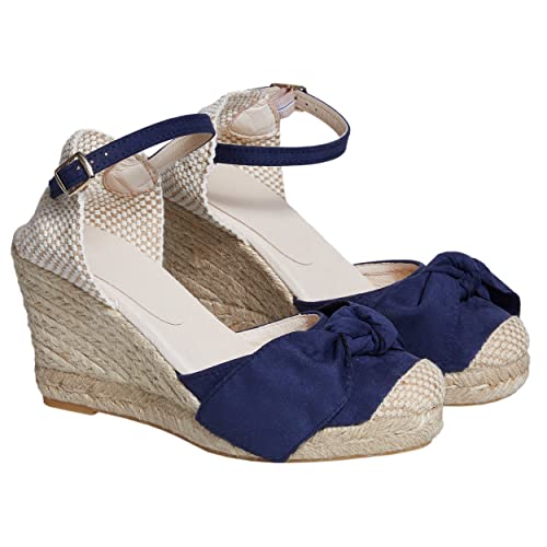 NO ES LO MISMO | Damen Jute Keil Espadrilles | Sandalen | Neue Frühjahr/Sommer 2021 Kollektion | Bequeme Damen Plateauschuhe | Design und Herstellung in Spanien von NOESLOMISMO BY DILEMA