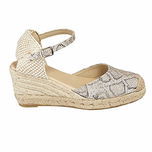 NO ES LO MISMO | Damen Jute Keil Espadrilles | Sandalen | Neue Frühjahr/Sommer 2021 Kollektion | Bequeme Damen Plateauschuhe | Design und Herstellung in Spanien von NOESLOMISMO BY DILEMA