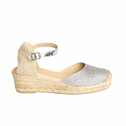 NO ES LO MISMO | Damen Jute Keil Espadrilles | Sandalen | Neue Frühjahr/Sommer 2021 Kollektion | Bequeme Damen Plateauschuhe | Design und Herstellung in Spanien von NOESLOMISMO BY DILEMA