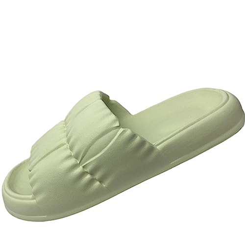 NOGRAX Brosche Frauen Weicher Alleiniger Hausschuhe Sommer Strand Dicke Plattform Slipper Sandalen Frauen Eva Pantoffeln Für Hausflip Flops Frau-G-Green,38-39 von NOGRAX