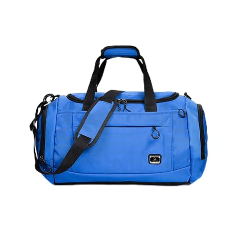 NOGRAX Schulrucksack Männer Fitness Training Sporttasche Große Kapazität Gadgets Yoga Sack Oxford Gym Taschen Für Reise Schwimmen Duffle Taschen Sportbag-Blaues Oxford-Tuch von NOGRAX