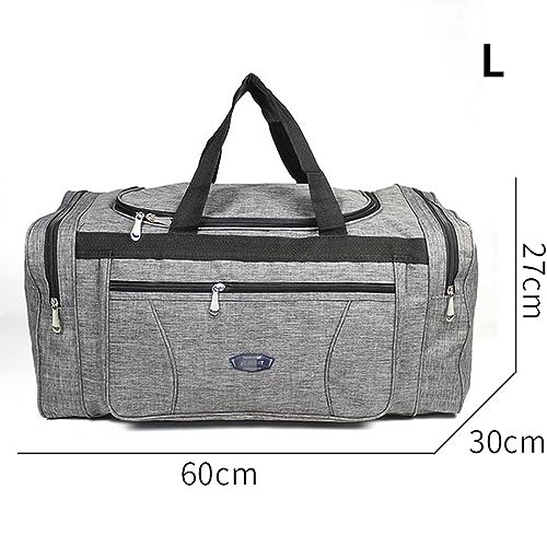 NOGRAX Schulrucksack Oxford wasserdichte Männer Reisen Reisen Handgepäck Groß Reisetasche Geschäft Großkapazität Wochenend -Duffle Reisetasche-L-Grau von NOGRAX