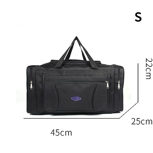 NOGRAX Schulrucksack Oxford wasserdichte Männer Reisen Reisen Handgepäck Groß Reisetasche Geschäft Großkapazität Wochenend -Duffle Reisetasche-S-Black von NOGRAX