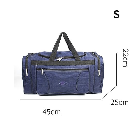 NOGRAX Schulrucksack Oxford wasserdichte Männer Reisen Reisen Handgepäck Groß Reisetasche Geschäft Großkapazität Wochenend -Duffle Reisetasche-S-Blau von NOGRAX