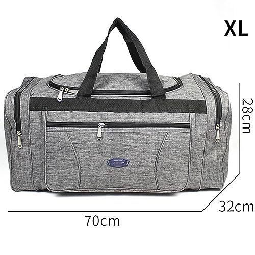 NOGRAX Schulrucksack Oxford wasserdichte Männer Reisen Reisen Handgepäck Groß Reisetasche Geschäft Großkapazität Wochenend -Duffle Reisetasche-XL-Grau von NOGRAX