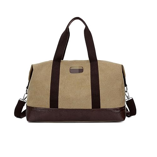 NOGRAX Schulrucksack Reise Leinwand Taschen Hohe Kapazität Männer Gepäck Tasche Outdoor Eine Schulter Tragbares Diagonal Paket-Khaki von NOGRAX