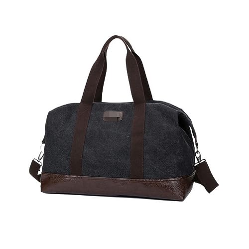 NOGRAX Schulrucksack Reise Leinwand Taschen Hohe Kapazität Männer Gepäck Tasche Outdoor Eine Schulter Tragbares Diagonal Paket-Schwarz von NOGRAX