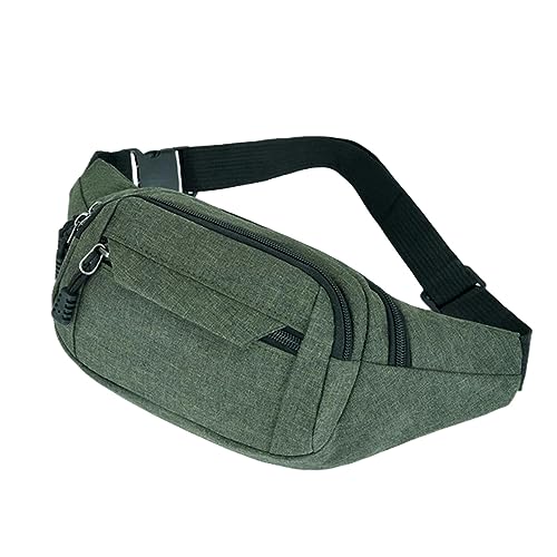 NOGRAX umhängetasche Casual Pack Geldbeutel Großer Telefongürtelbeutel Beutel Leinwand Outdoor -Reisetasche Banane Hüftbeutel Mode Frauen Frauen Taillenbeutel-grün von NOGRAX