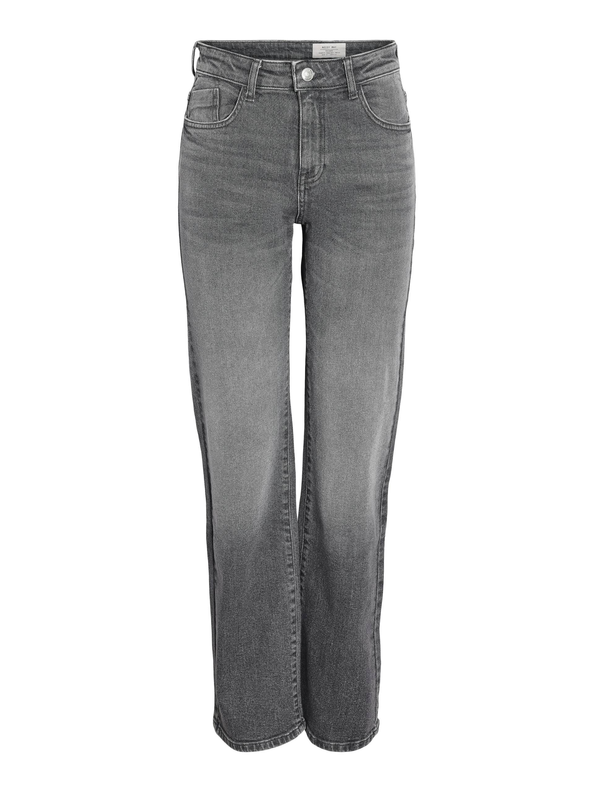 NOISY MAY - NMYOLANDA NW WIDE JEANS AZ371DG FWD NOOS dark grey denim - Gr. - 27/30 von NOISY MAY