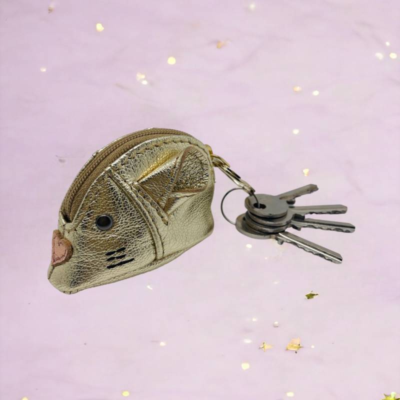 Schlüsseltäschchen Cashmouse Leder Gold Schlüsseltäschchen Cashmouse Leder Gold von NOIhamburg