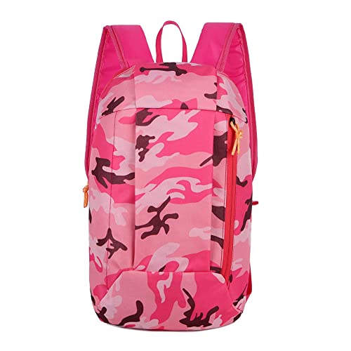 NOKDAL Faltbarer Laptop Rucksack Damen Wasserdicht Schulrucksack Rucksack Reisetasche Herren Outdoor Camping Rucksack Praktischer Backpack Bookbag Handgepäck Reiserucksack für Wandern Klettern-Rosa von NOKDAL