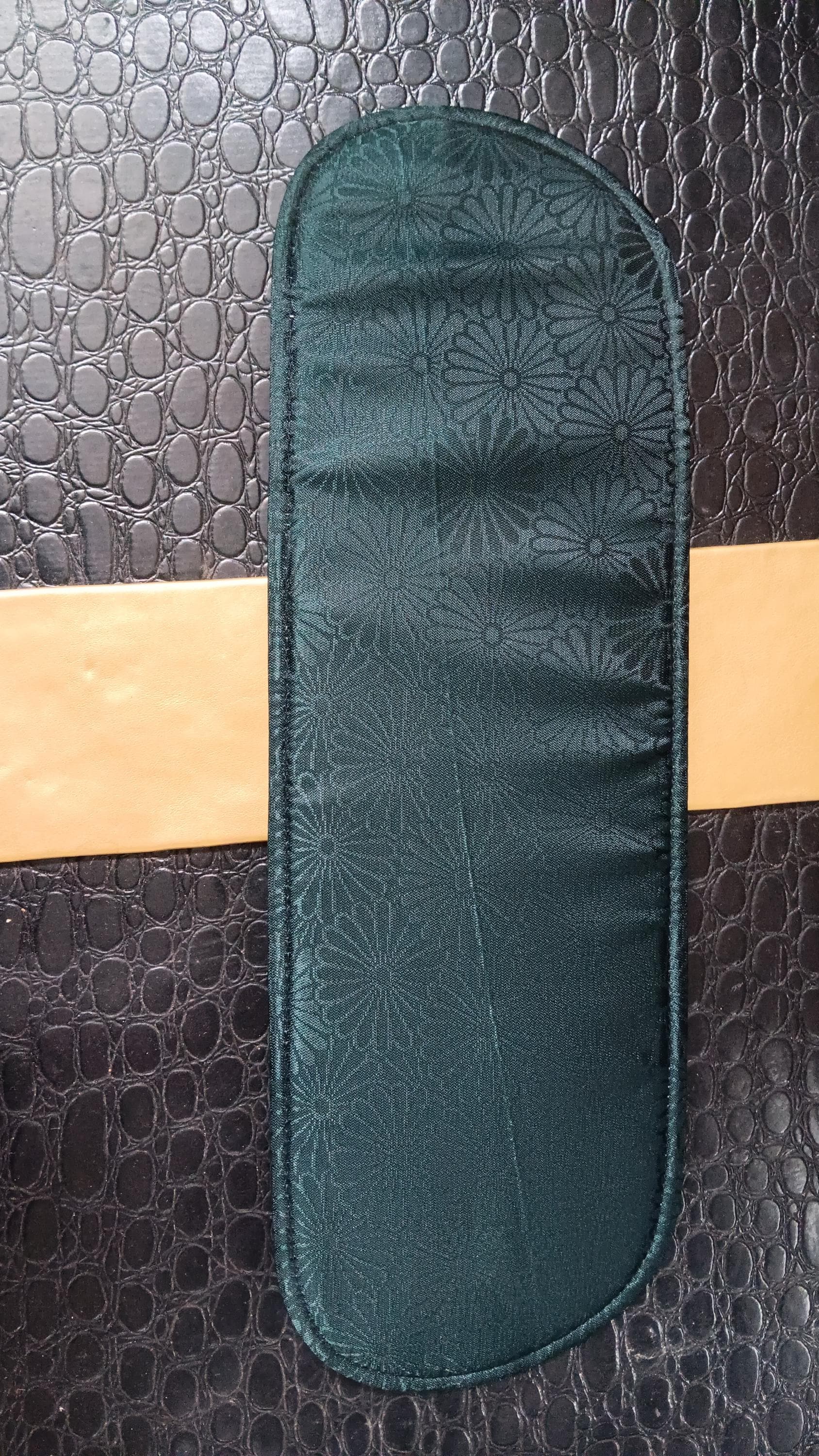 Kimono Zubehör, Obi, Obiita, Obi-Ita, Petrol-Grün, Kiku, Mae-Ita, Mädchen von NOKIMO