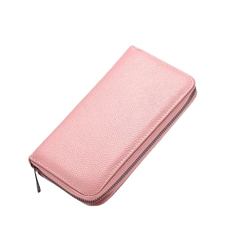 NOLACE 60 PVC-Kartenfächer Kreditkartenetui Damen Größe 19,5 * 10 * 3cmKartenetui Damen mit RFID-Schutz Kreditkartenetui RFID-Schutz Scheckkartenetui Damen kartenetui Kartenetui （Rosa） von NOLACE