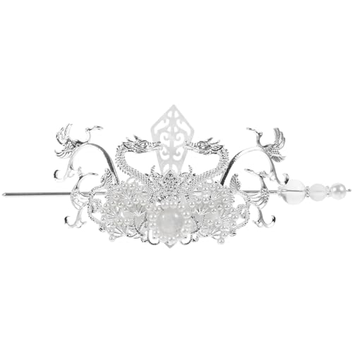 Chinesischer Kaiser Haarnadel Krone Vintage Haar Koronett Drache Chinesischer Haarstab für Brötchen Antikes Hanfu Kostüm Haarschmuck von NOLITOY