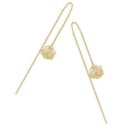 NOLITOY 1 Paar Chic Langzeit Ohrringe mit Funkelnden Strasssteinen Hohles Design für Besondere Anlässe Ohrringe für Hochzeiten und Partys von NOLITOY