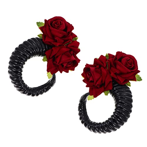 NOLITOY 1 Paar Klaue Haarnadel Teufelshorn-clips Haarschmuck Stirnband-requisiten Halloween-stirnband Rosen-stirnband Weihnachtsdeko Bettwäsche Aus Baumwolle Lolita Kind Tier von NOLITOY