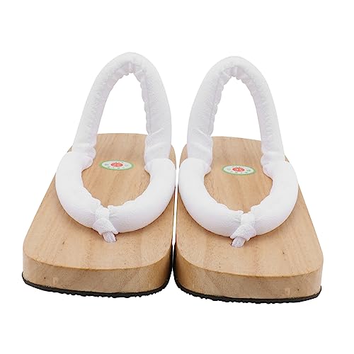 NOLITOY 1 Paar Kreative Damen Holzclogs mit Rutschfester Gummisohle Stilvolle und Bequeme Sommerschuhe für Zuhause und Garten Passend von NOLITOY