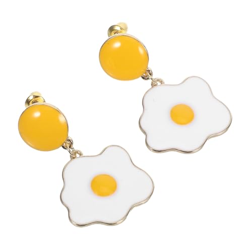 NOLITOY 1 Paar Poached Earrings für Frauen Kreative Ohrstecker mit Gebratenem Ei Design Leicht Perfektes für Party Reisen für Freundinnen NOLITOY 1 Paar Poached Earrings für Frauen Kreative Ohrstecker mit Gebratenem Ei Design Leicht Perfektes für Party Reisen für Freundinnen von NOLITOY