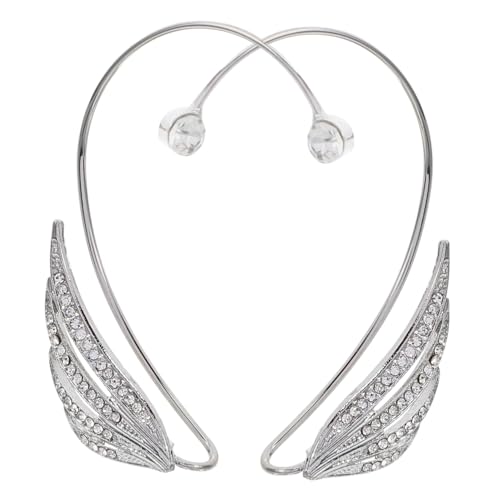 NOLITOY 1 Paar Rhinestone Ear für Damen Teiliges Ohrlöcher Elegantes Design für Partys und Besondere Anlässe Hautfreundliches Zinklegierungsmaterial NOLITOY 1 Paar Rhinestone Ear für Damen Teiliges Ohrlöcher Elegantes Design für Partys und Besondere Anlässe Hautfreundliches Zinklegierungsmaterial von NOLITOY