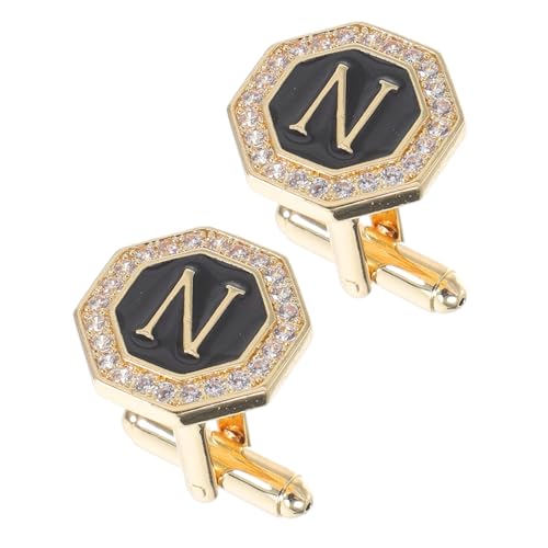 NOLITOY Herrenmode-accessoires Manschettenknöpfe Für Erwachsene Mit Strasssteinen Klassische Manschettenknöpfe Für Herrenhemden Anzug-accessoires Für Business-anlässe von NOLITOY
