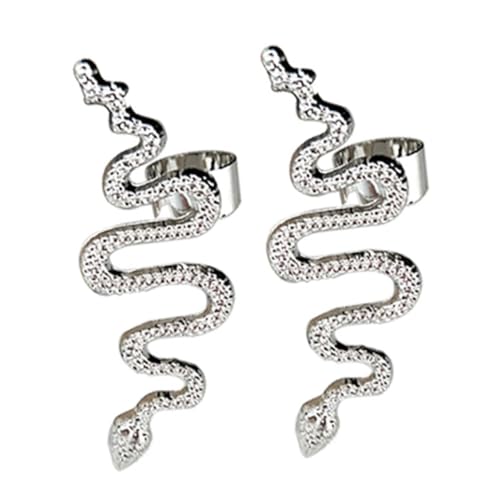 NOLITOY 1 Schlangen Ohrclips Damen Ohrschmuck Punk Stil Hypoallergen Nicht Durchbohrend für Kostüme NOLITOY 1 Schlangen Ohrclips Damen Ohrschmuck Punk Stil Hypoallergen Nicht Durchbohrend für Kostüme von NOLITOY