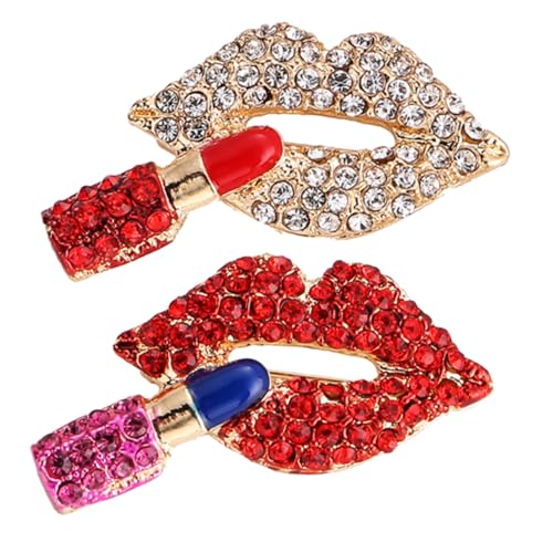 NOLITOY 1 Satz Brosche Corsage Frauen Broschennadeln Damen Kleiderklammer Anstecknadeln Frauen Kleidung Brosche Strass-anstecknadel Hemdbrosche Hut Broschen Legierung 2 Stück von NOLITOY