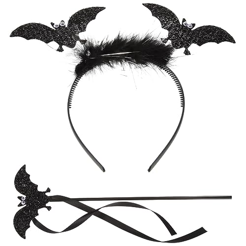 NOLITOY 1 Satz Halloween-fledermaus-stirnband Halloween-tier-stirnband Fledermausflügel-stirnband Halloween Fledermaus Haarreif Halloween- -stirnband Plastik Damen Cosplay Kleidung von NOLITOY