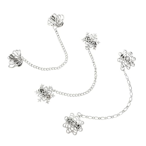 NOLITOY 1 Satz Teilige Hemdkragenkette Brosche Retro Legierung Vintage Anstecknadeln Für Formelle Anlässe Stilvolle Kragenclips Für Herren Und Damen Als Modisches Accessoire 3 Stück von NOLITOY