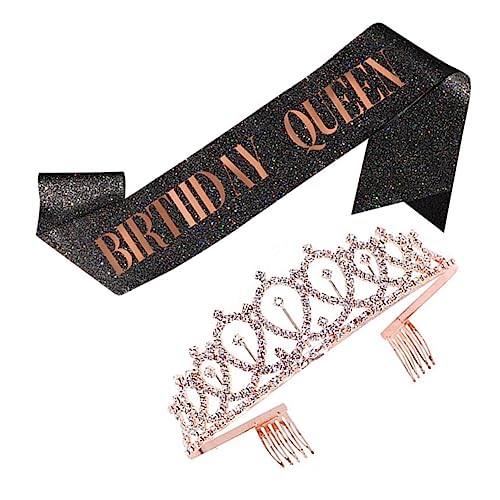 NOLITOY 1 Set Geburtstag Königin Schulterband Mit Dekorativer Krone Kreatives Geburtstagszubehör Für ädchen Perfekte Deko Für Kindergeburtstagsfeiern 36 Teiliges Set von NOLITOY
