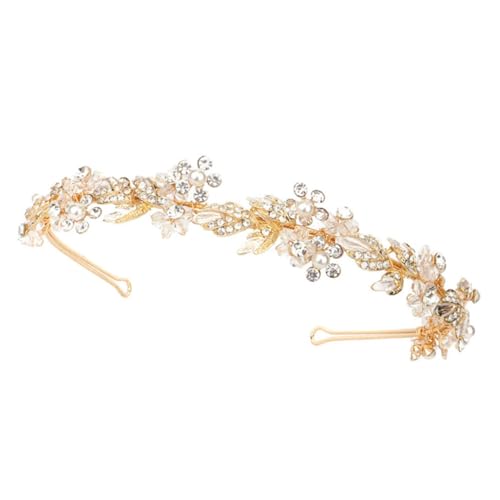 NOLITOY 1stück Blumen Haarreif Aus Legierung Mit Kristallen Für Braut Geeignet Für Hochzeiten Partys Und Besondere Anlässe Eleganter Haarschmuck Für Damen Und Mädchen von NOLITOY