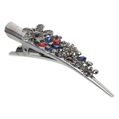 NOLITOY Entenschnabel Clip Mit Strasssteinen Haarschmuck Für Damen Dekorative Haarspange Langlebig Für Lange Haare Für Frisuren Und Styling von NOLITOY