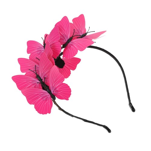 NOLITOY Schmetterlings Haarband Imitation Kreative Stirnband Kopf Schmuck Für Party Hochzeit Tanzparty von NOLITOY