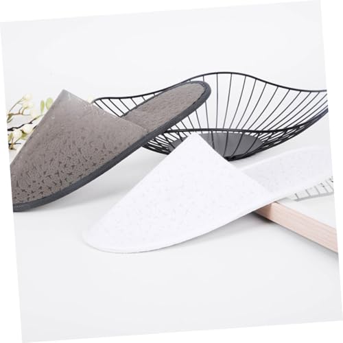 NOLITOY 10 Paare Einweg Hausschuhe Unisex Antirutsch Hotelslipper Tragbar Komfortable Gästehausschuhe Für Damen Herren Reise Spa Salon Zuhause von NOLITOY