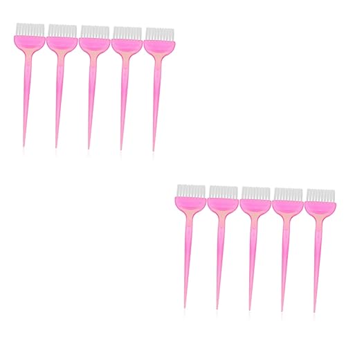 NOLITOY 10 Stk haar farbe pinsel hairbrush haarbürsten hair styling Haarfärbezubehör hair color spray Haare färben Haarfärbemittel-Set Friseurzubehör Friseurwerkzeug Salonzubehör Abs Rosa von NOLITOY